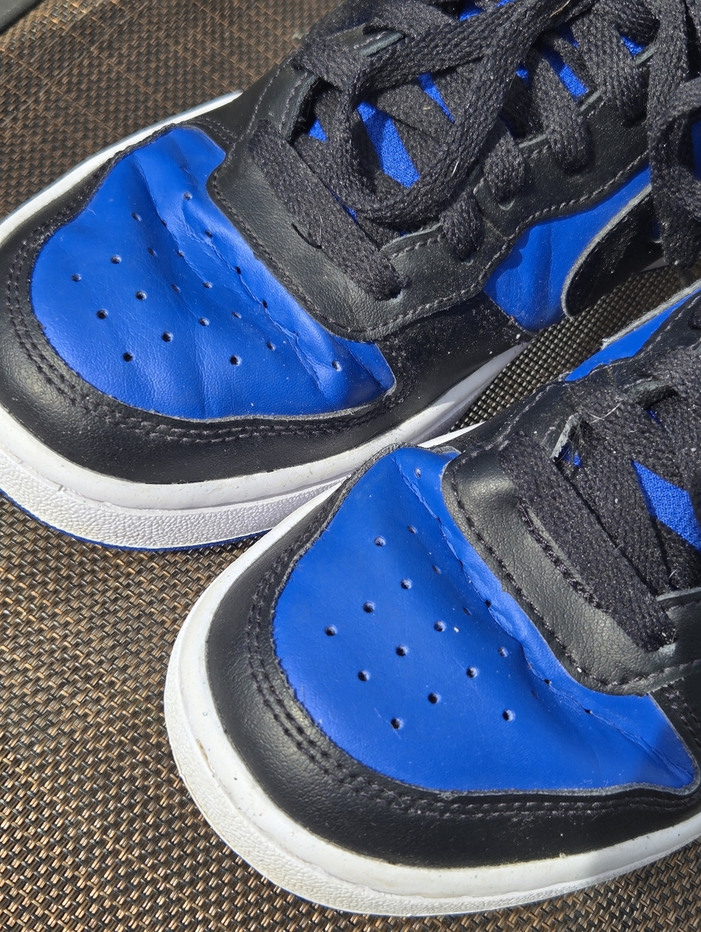 Nike Court Borough Blue and Black High-Top Sneakers Youth Size 5 - Picture 6 of 6